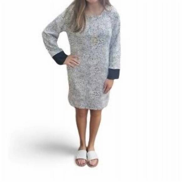 NEW ERMA’S CLOSET marbled sweater dress in black/white - Picture 1 of 1